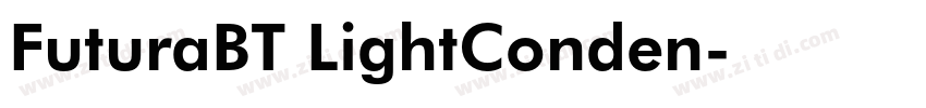FuturaBT LightConden字体转换